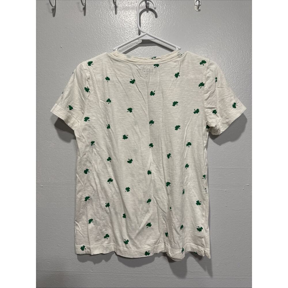 Lot of 3 Loft Shamrock Print Tee, Old Navy Everyday T-Shirt, Blue Top Womens S - Picture 3 of 8